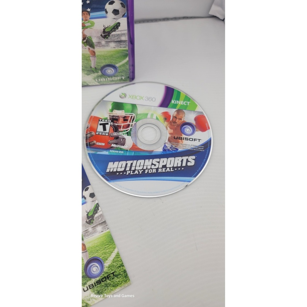 MotionSports Play For Real (Microsoft Xbox 360 2010) CIB Complete Tested Working - Picture 3 of 7